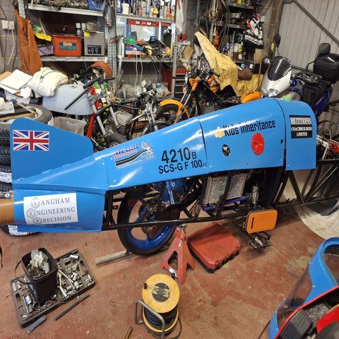 Good Luck Ian Arnold - 2025 streamliner sidecar project