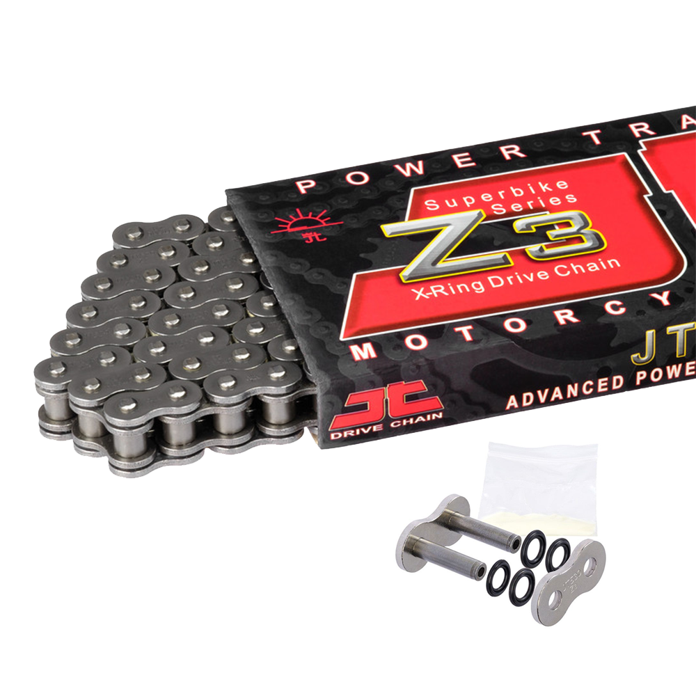 JT 530 Z3 Steel 114 Link X-Ring Super Heavy Duty Motorcycle Chain
