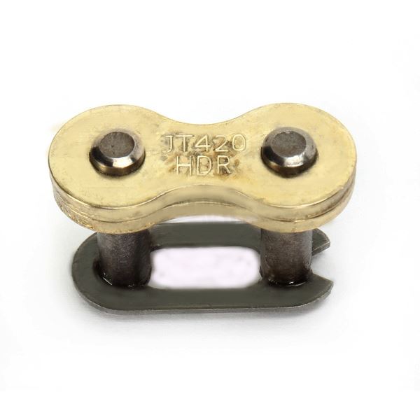 JT Heavy Duty Motorcycle Chain 420 HDR GB Gold Black Split Clip Spring Connecting Joining Link