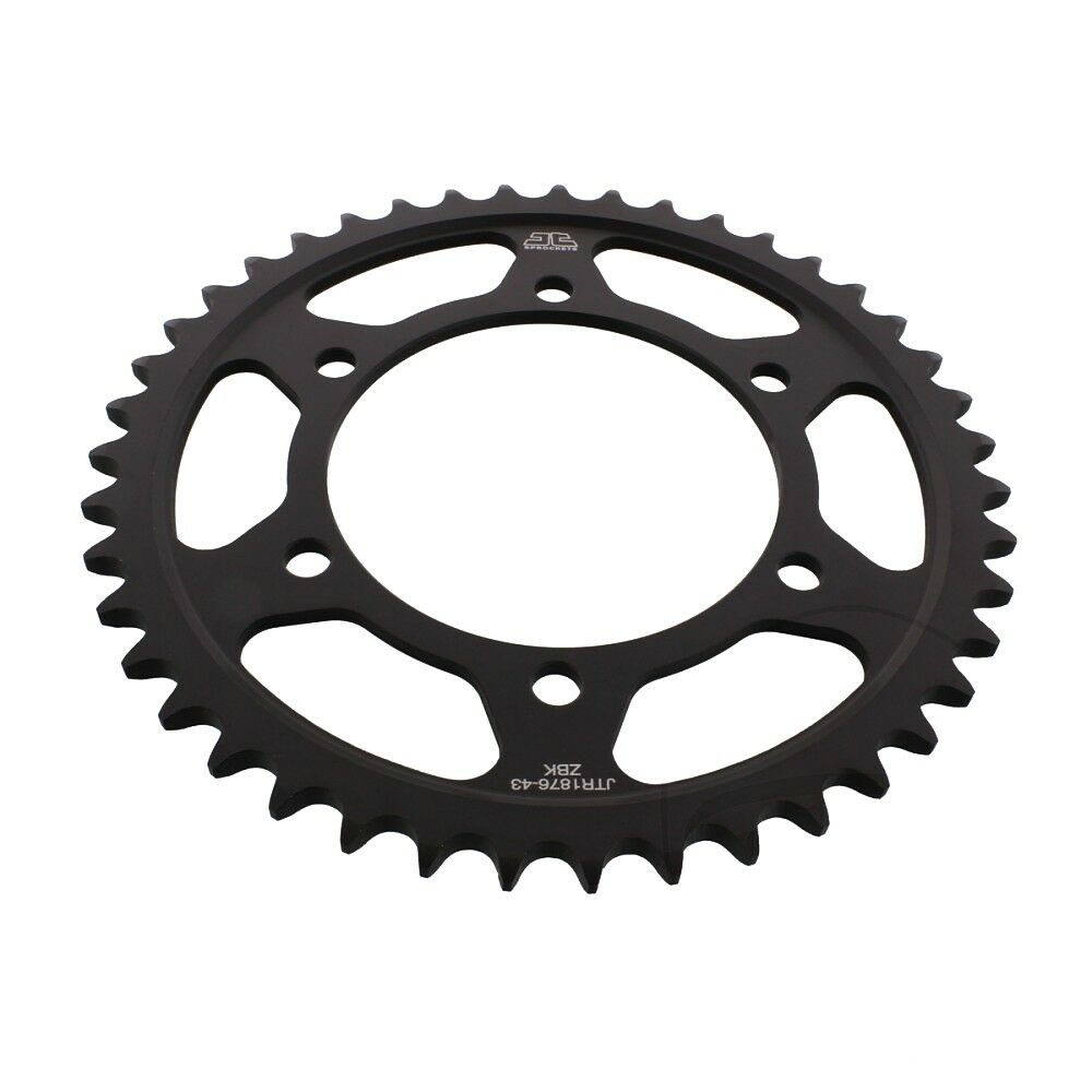 JTR1876 Black Edition Induction Hardened ZBK Motorcycle Sprocket 43 Teeth (JTR 1876.43)