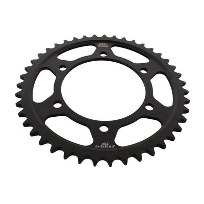 JTR1876 Black Edition Induction Hardened ZBK Motorcycle Sprocket 43 Teeth (JTR 1876.43)