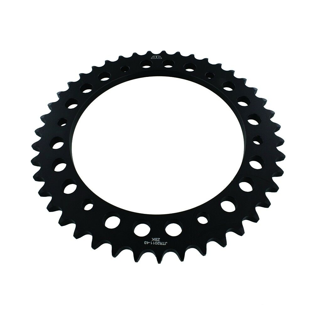 JTR2011 Black Edition Induction Hardened ZBK Motorcycle Sprocket 43 Teeth (JTR 2011.43)