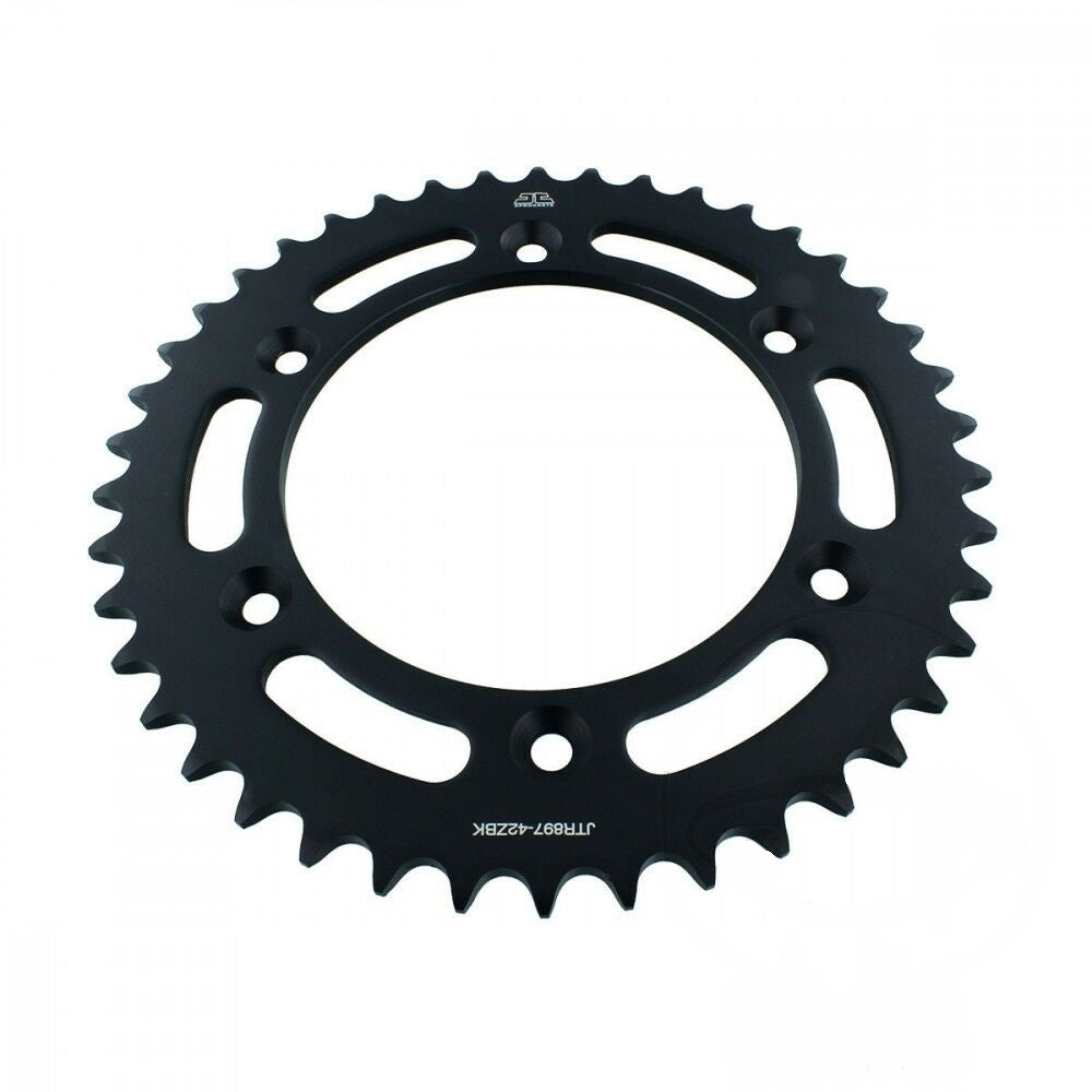 JTR897 Black Edition Induction Hardened ZBK Motorcycle Sprocket 45 Teeth (JTR 897.45)