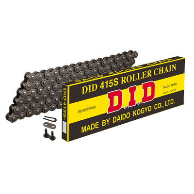DID Steel Heavy Duty Motorcycle Drive Chain 415 S 130 Links with Split Link