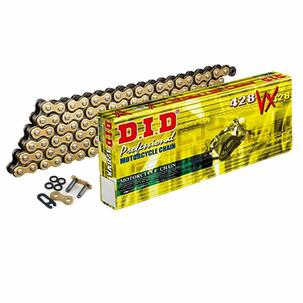 Motorcycle Chain DID X-Ring Gold 428 VX 142 (FJ)