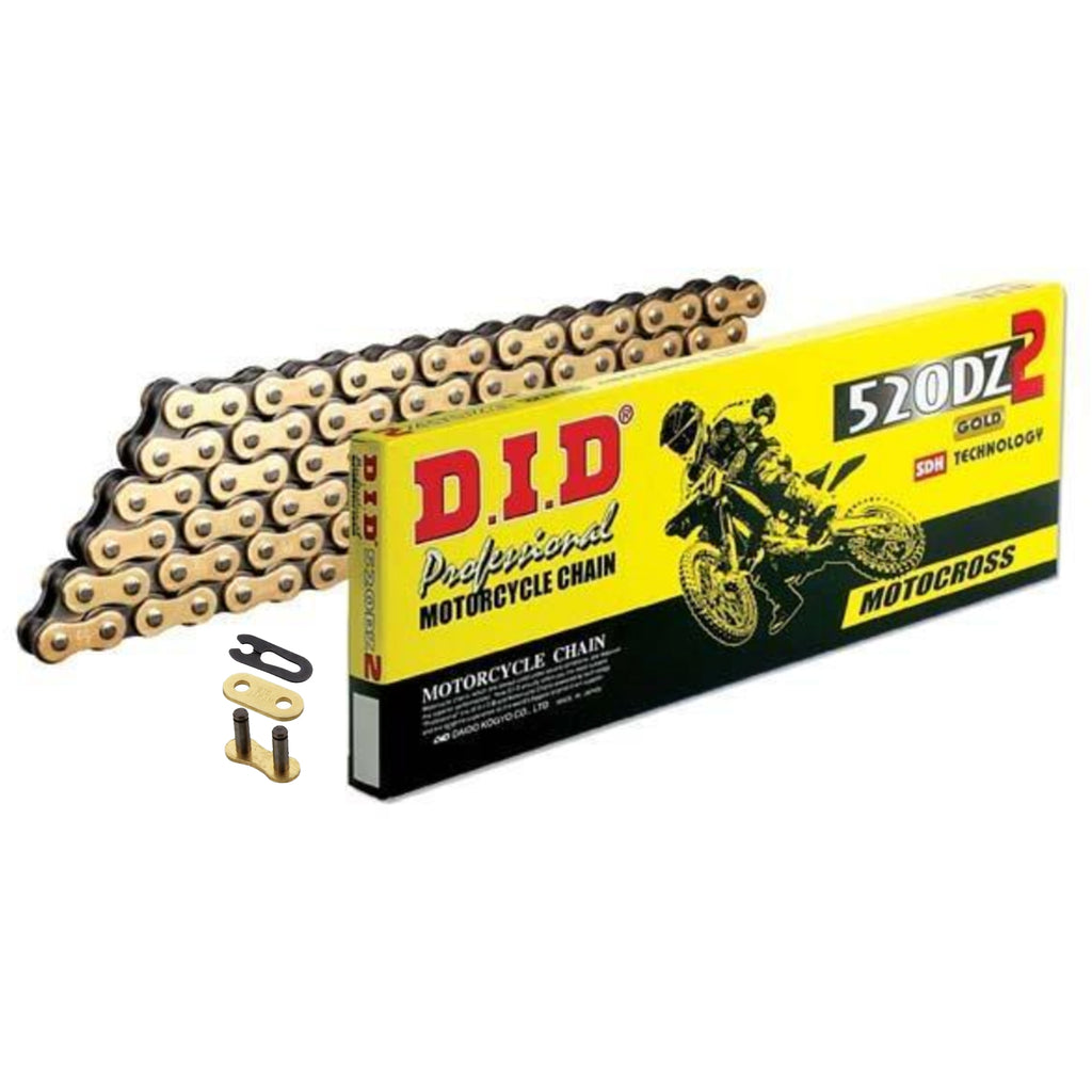 DID 520 DZ2 Lightweight Motocross Chain Gold 520DZ2GB 120 (RJ)