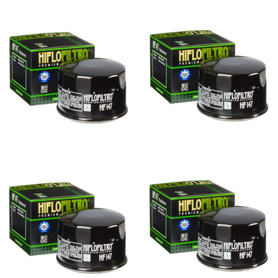 Bundle of 4 Hiflo Filtro HF147 Premium Oil Filters