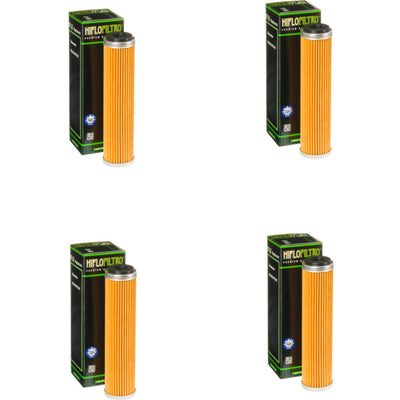 Bundle of 4 Hiflo Filtro HF631 Premium Oil Filters