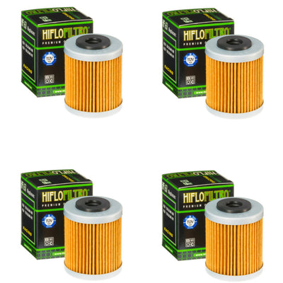 Bundle 4 Hiflo Filtro HF651 Premium Oil Filters