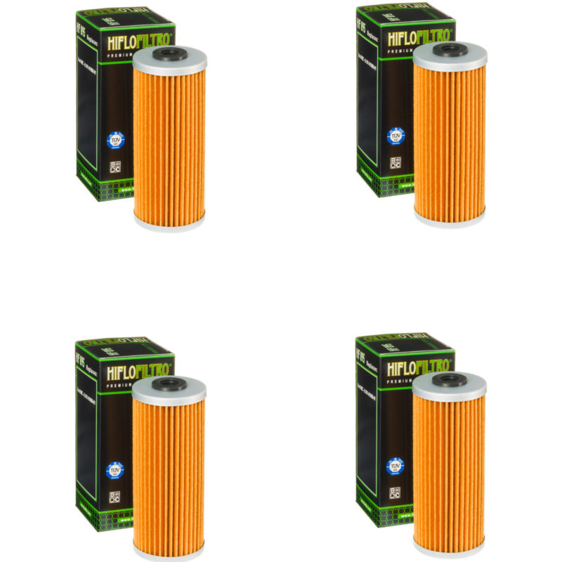 Bundle of 4 Hiflo Filtro HF895 Premium Oil Filters