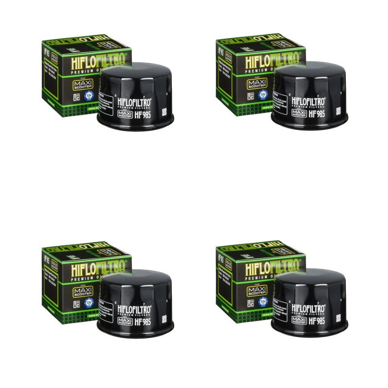 Bundle of 4 Hiflo Filtro HF985 Premium Oil Filters