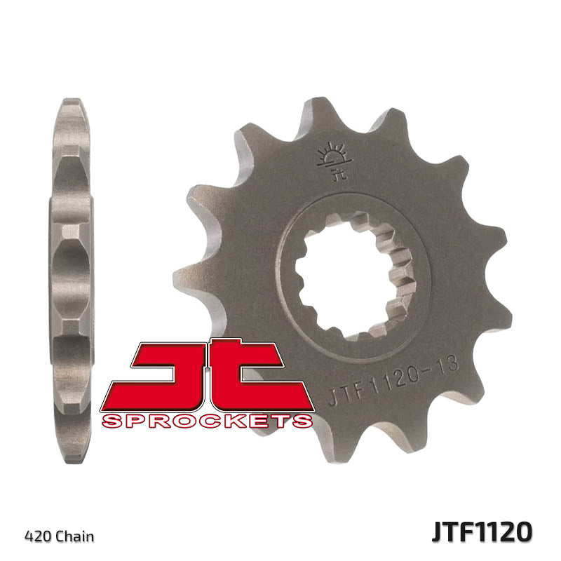 Front Motorcycle Sprocket for Aprilia_50 MX SM_03-06, Aprilia_50 Tuono_03-05, CPI_50 SM_06-07, Malaguti_50 XSM_03-present, Malaguti_50 XTM_03-present, MBK_50 X-Limit SM_03-06, MBK_50 X-Limit_03-06, MBK_50 X-Power_03-06, Motor Hispania_50 Furia Enduro / SM_05-10, Motor Hispania_50 RX_05-09, Motor Hispania_50 RYZ Enduro_05-10, Peugeot_50 XR6_01, Rieju_50 MRT Pro_09-10, Rieju_50 MRT SM / Pro_09-10, Rieju_50 MRT_09-10, Rieju_50 MRX Pro_04-05, Rieju_50 MRX/SMX_04-08, Rieju_50 Naked_04-09, Rieju_50 RS2 Matrix_04-