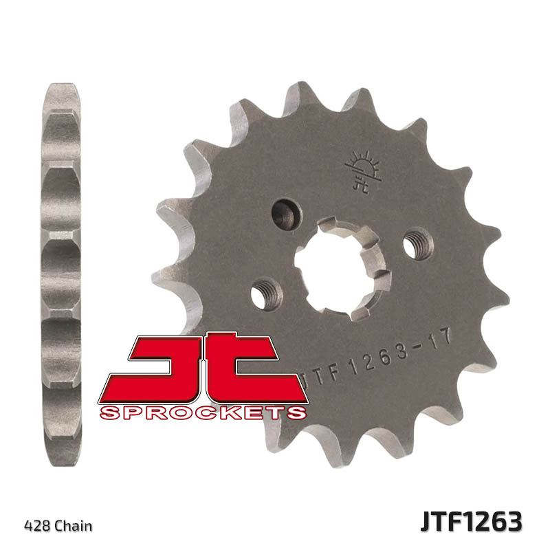 Front Motorcycle Sprocket for Malaguti_125 X3M Enduro_07-08, Malaguti_125 X3M Motard_07-08, Peugeot_125 XPS CT_06, Rieju_125 RS2 Matrix_06-09, Rieju_125 RS2 Naked_06-09, Rieju_125 RS2 Pro_09, Rieju_125 SMX_05-08, Rieju_125 Tango Pro_09, Rieju_125 Tango_06-08, Rieju_125 Tango_09, Yamaha_SR125 SE_80-94, Yamaha_SR125_95-03, Yamaha_T105 Crypton_97-98, Yamaha_TDR50_88, Yamaha_XT125 R_05-07, Yamaha_XT125 X_05-07, Yamaha_XT125_, Yamaha_XTZ125_02-04, Yamaha_YBR125_05-06