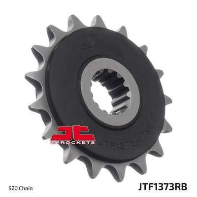 JTF1373 Rubber Cushioned Front Drive Motorcycle Sprocket 17 Teeth (JTF 1373.17)