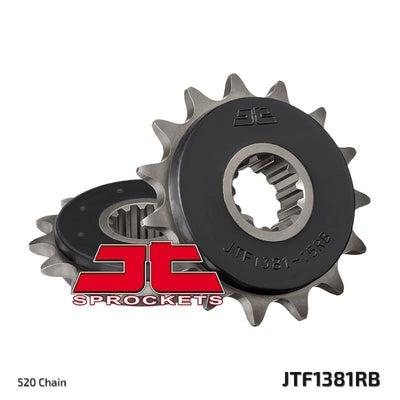 JTF1381 Rubber Cushioned Front Drive Motorcycle Sprocket 15 Teeth (JTF 1381.15 RB)