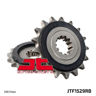 JTF1529 Rubber Cushioned Front Drive Motorcycle Sprocket 17 Teeth (JTF 1529.17RB)