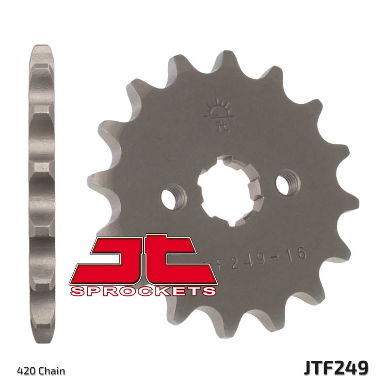 Front Motorcycle Sprocket for Honda_NSR75 N (NS1)_92-present, Honda_ST50 L Dax_90, Kawasaki_AE80 A1-B1_81-89, Kawasaki_AR80 C6-C8_88-92