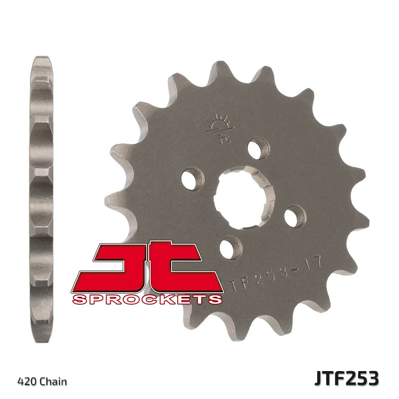 Front Motorcycle Sprocket for Honda_ATC70_76-81, Honda_C70 E Cub_83-86, Honda_C70 Z2 ZZ C_80-82, Honda_C70_75-80, Honda_CF50 Chaly_79-96, Honda_CR50_83-85, Honda_CR60_85-86, Honda_CR80 R2F_85, Honda_CR80 RA_80, Honda_CR80 RB_81, Honda_CR80 RC_82, Honda_CR80 RD RE_83-84, Honda_NSR50 H J_, Honda_NSR50_, Honda_ST50_78, Honda_ST70 K G_78, Honda_XL50_77-85