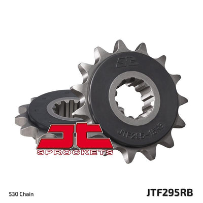 JTF295 Rubber Cushioned Front Drive Motorcycle Sprocket 15 Teeth (JTF 295.15 RB)