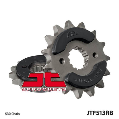 JTF513 Rubber Cushioned Front Drive Motorcycle Sprocket 15 Teeth (JTF 513.15 RB)