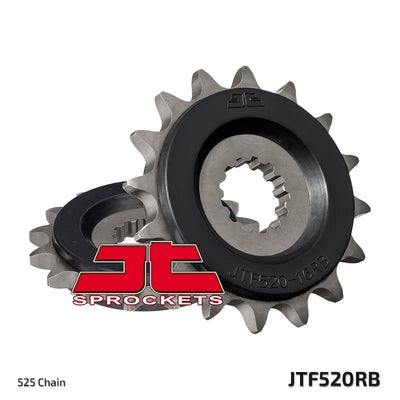 JTF520 Rubber Cushioned Front Drive Motorcycle Sprocket 14 Teeth (JTF 520.14 RB)