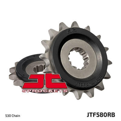 JTF580 Rubber Cushioned Front Drive Motorcycle Sprocket 17 Teeth (JTF 580.17 RB)