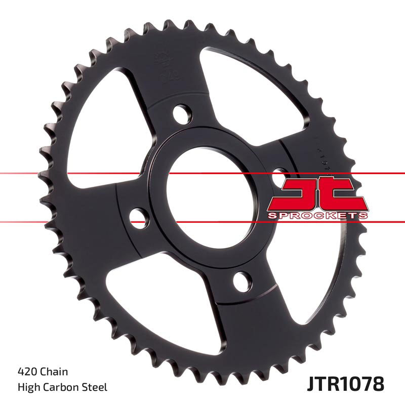 JTR1078 Black Edition Induction Hardened ZBK Rear Sprocket 47 Teeth (JTR 1078.47)