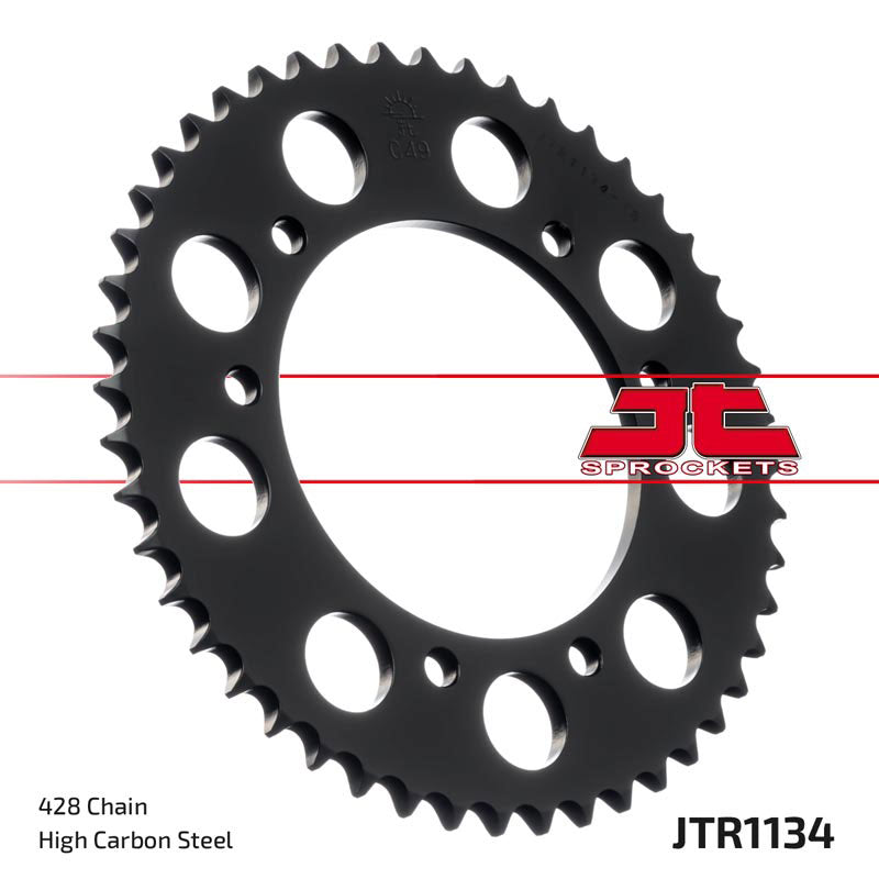 JTR1134 Black Edition Induction Hardened ZBK Motorcycle Sprocket 50 Teeth (JTR 1134.50)