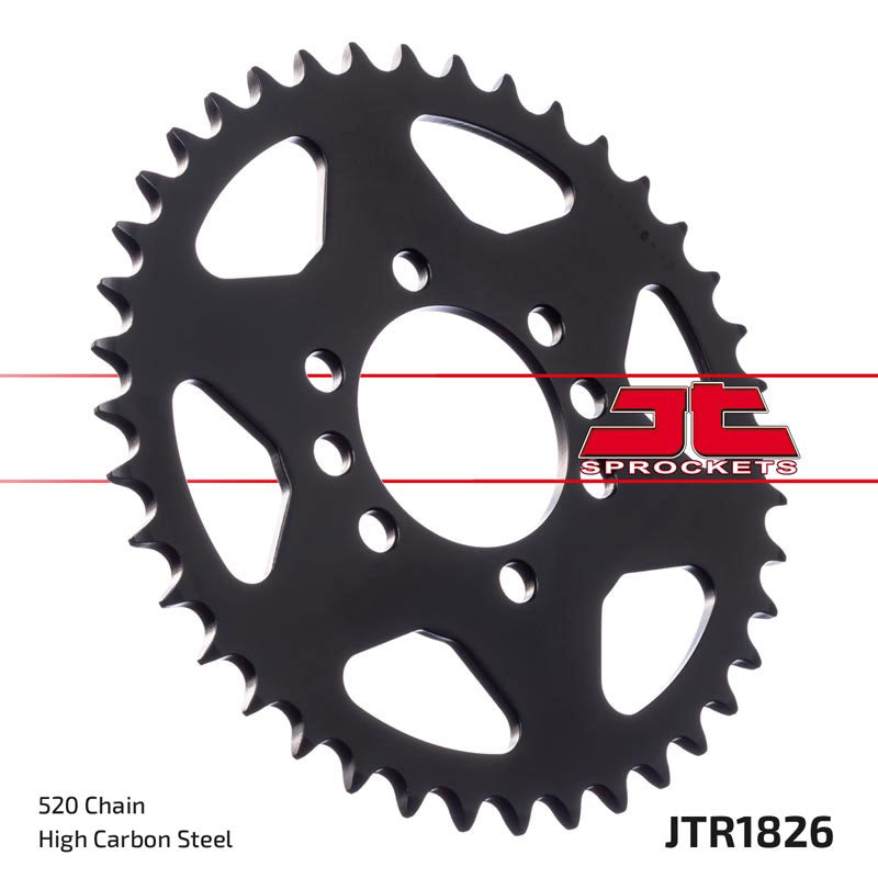 JTR1826 Black Edition Induction Hardened ZBK Motorcycle Sprocket 40 Teeth (JTR 1826.40)