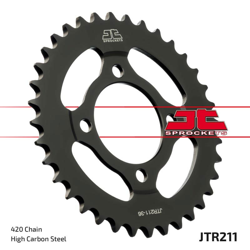 JTR211 Black Edition Induction Hardened ZBK Motorcycle Sprocket 39 Teeth (JTR 211.39)