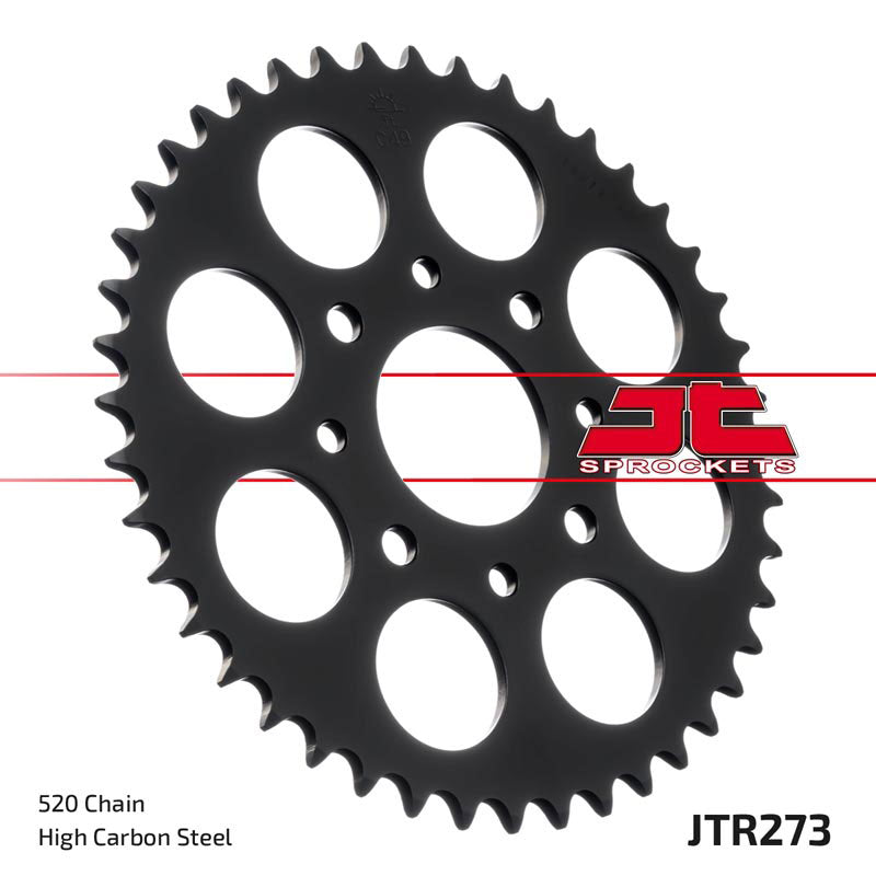 JTR273 Black Edition Induction Hardened ZBK Motorcycle Sprocket 45 Teeth (JTR 273.45)