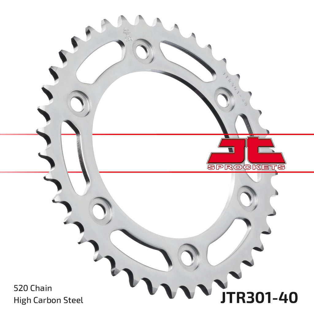 JTR301 Rear Drive Motorcycle Sprocket 40 Teeth (JTR 301.40)