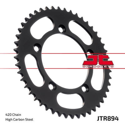 JTR894 Black Edition Induction Hardened ZBK Motorcycle Sprocket 50 Teeth (JTR 894.50)