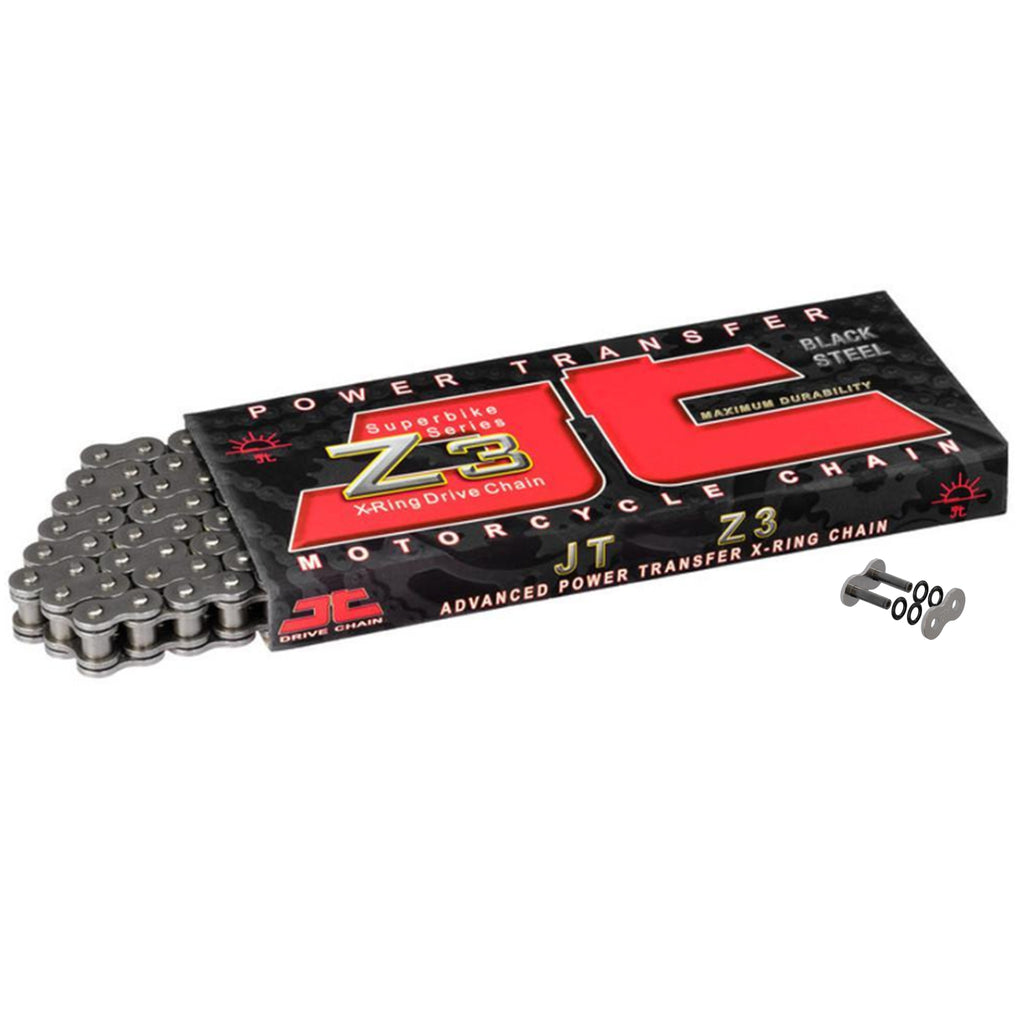 JT 530 Z3 Steel 114 Link X-Ring Super Heavy Duty Motorcycle Chain