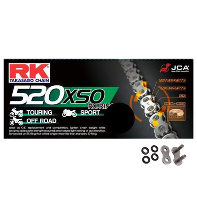 Kawasaki KX500 1986-2004 RK 520 HD RX-Ring Motorcycle Bike Chain 520 XSO 114 Links with Rivet Link