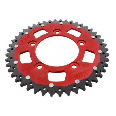 ZF Dual Combination Alloy/Steel Red Rear Sprocket 52 Teeth (JTR1131.52)