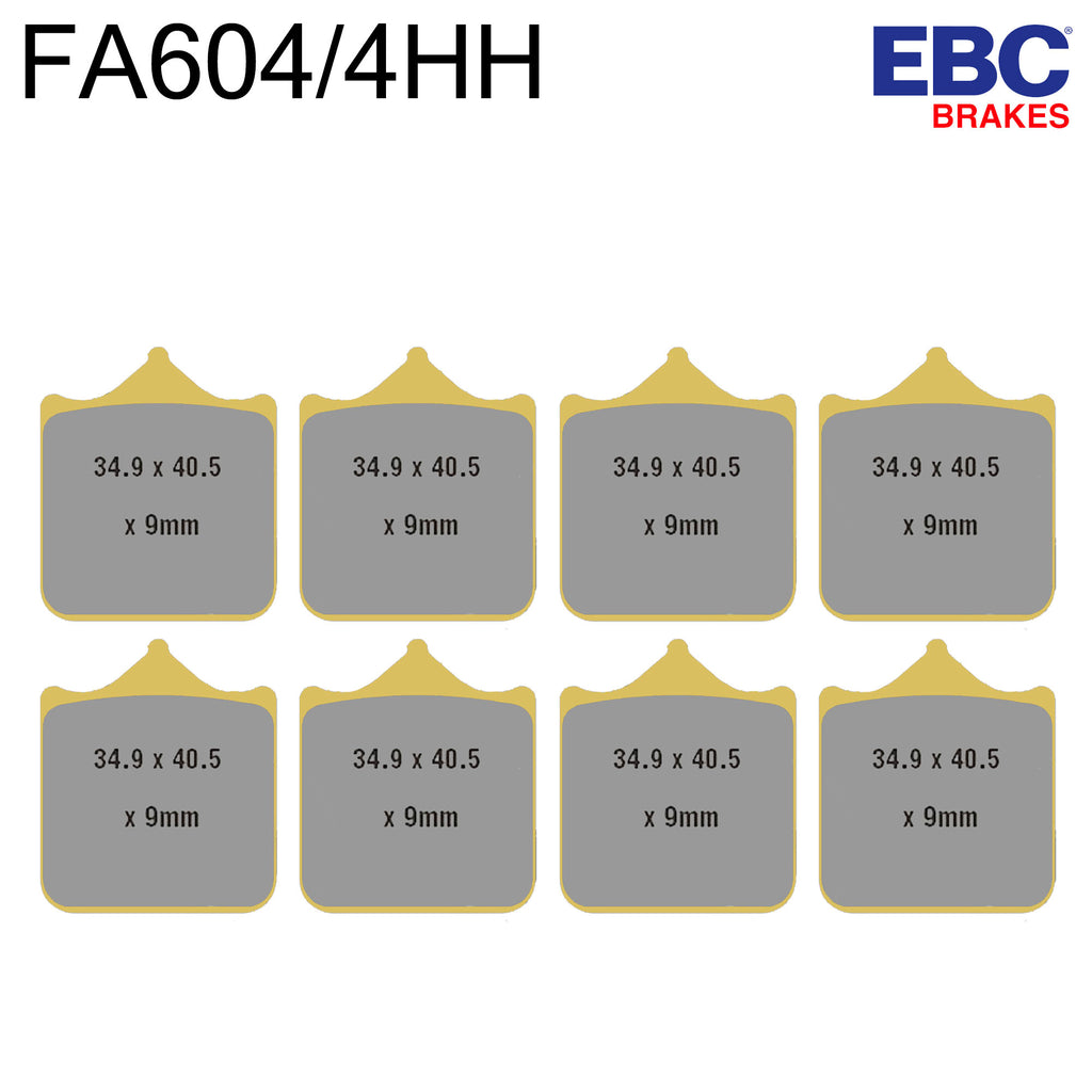 EBC HH Sintered Front Brake Pads FA640/4HH (Two Calipers)
