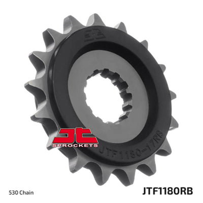 JTF1180 Rubber Cushioned Front Drive Motorcycle Sprocket 19 Teeth (JTF 1180.19)