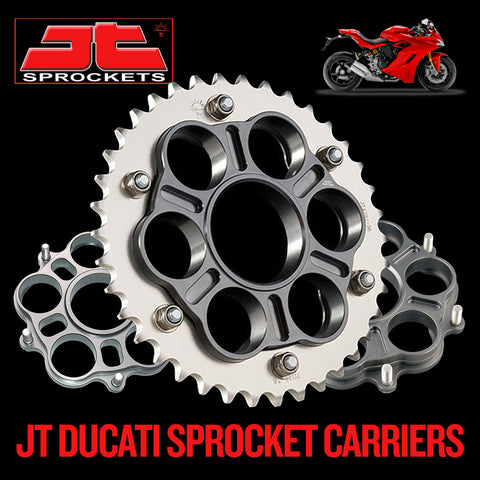 Back in Stock! JT Alloy Rear Ducati Sprocket Carriers
