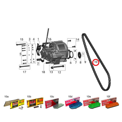 10. Talaria Electric Chain (420-106) Links