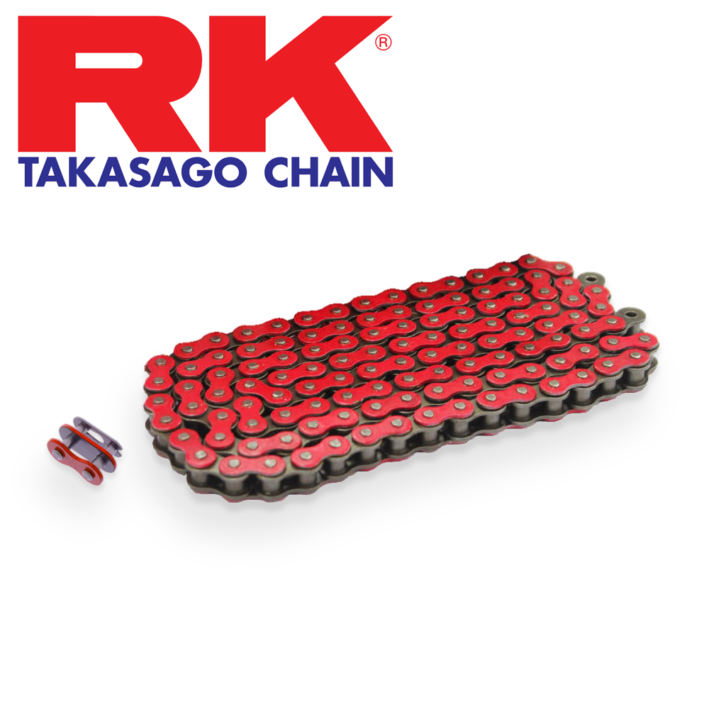 RK Red Motorcycle Chain Standard 420 SB 102