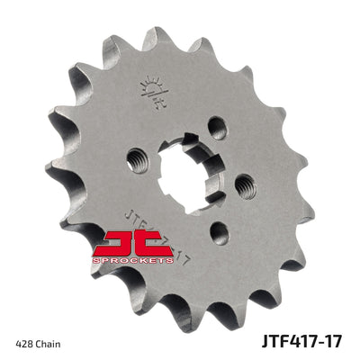 JTF417 Front Drive Motorcycle Sprocket 17 Teeth (JTF417.17)
