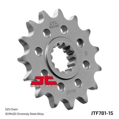 JTF781 Front Drive Motorcycle Sprocket 15 Teeth (JTF781.15)