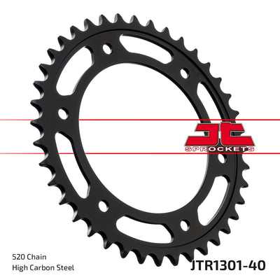 JTR1301 Rear Drive Motorcycle Sprocket 40 Teeth (JTR1301.40)