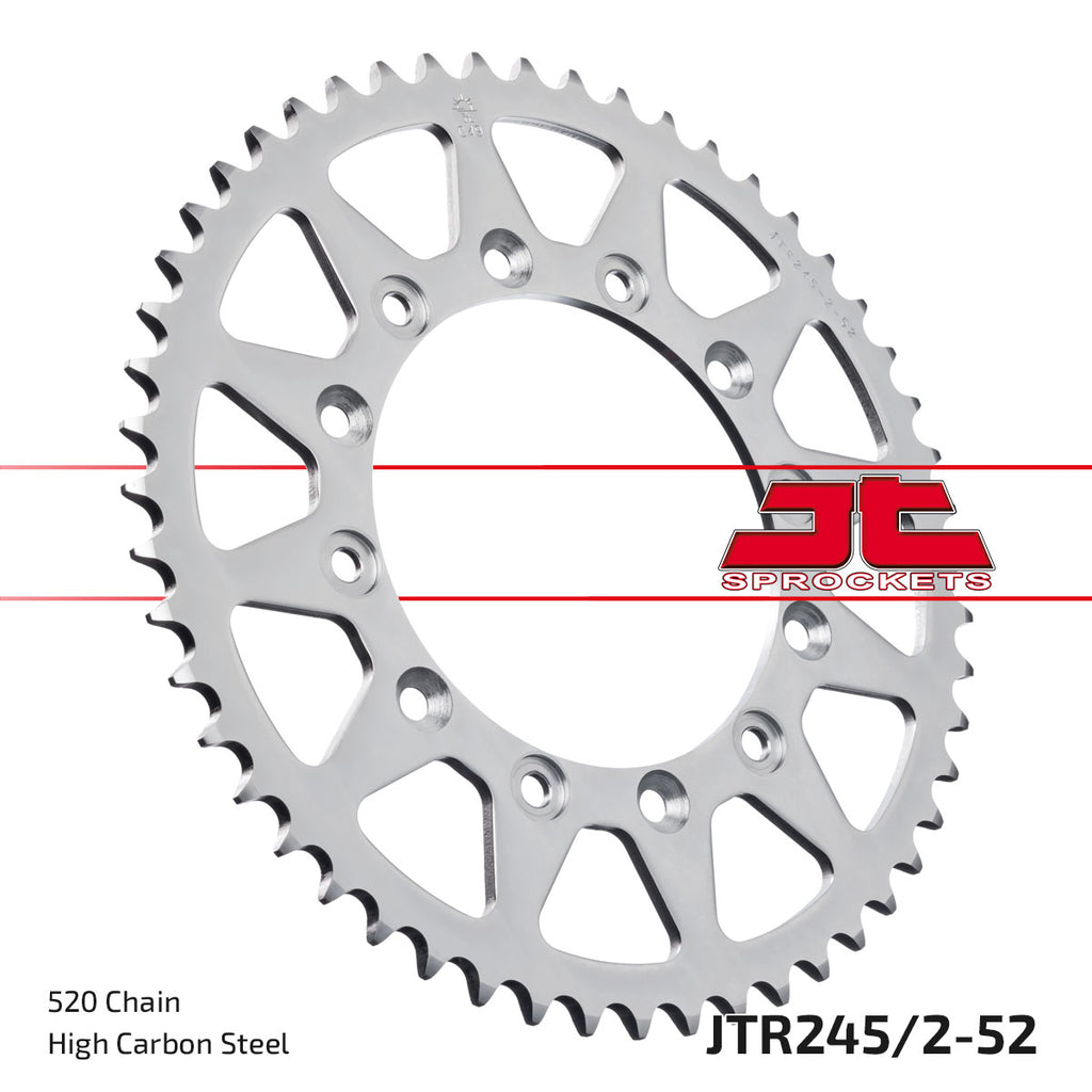 JTR245/2 Rear Drive Motorcycle Sprocket 52 Teeth (JTR 245/2.52)