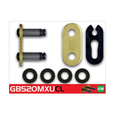 RK Chain Link 520 MXU Gold Clip/Split Connecting Link