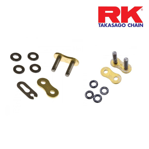 RK Chain Link Bundle 520 EXW Gold Split & Rivet Link – Chains and Sprockets