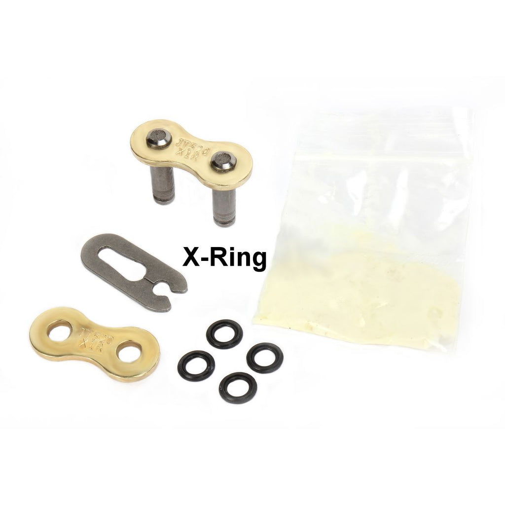 JT X-Ring Drive Chain 520 X1R2 Gold Split Clip Spring Connecting Joining Link