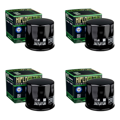 Bundle of 4 Hiflo Filtro HF515 Premium Oil Filters