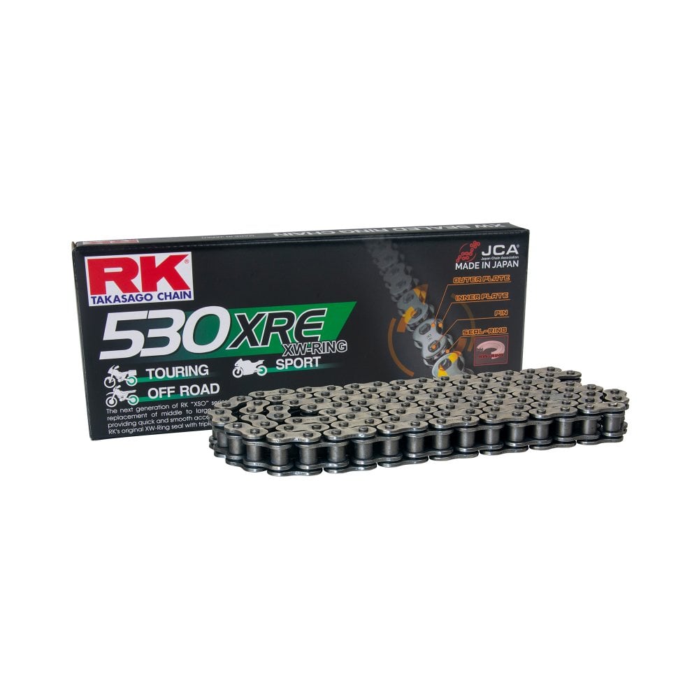 RK 530 XRE Steel 110 Link XW-Ring Heavy Duty Motorcycle Chain